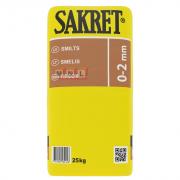 SAKRET SM 25kg, Smiltis ar frakciju 0-2mm