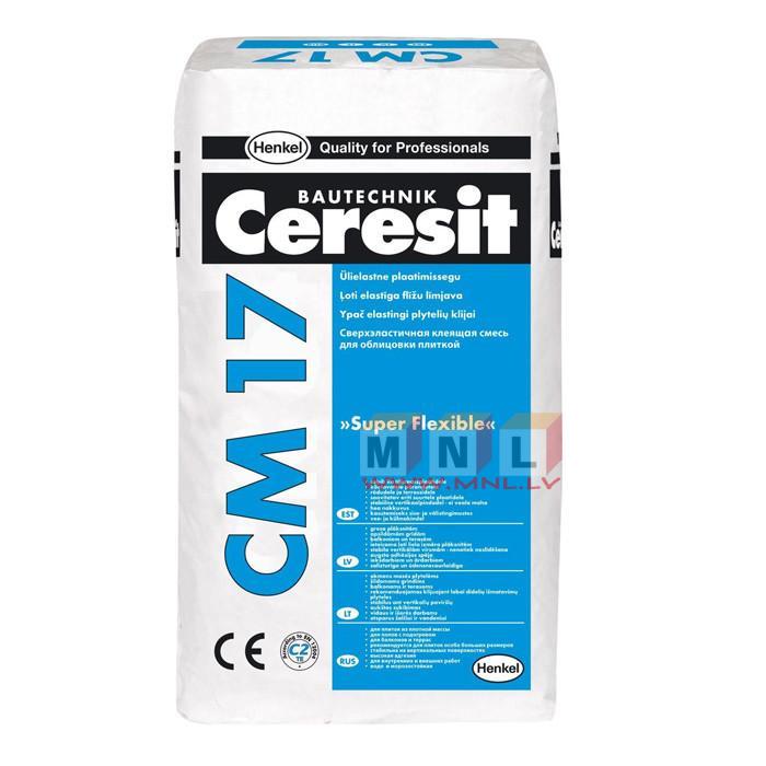 Ļoti elastīga flīžu līme CM17 25kg 
