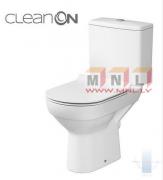 CERSANIT WC kompakts CITY CleanOn 3/6L ar Soft Close vāku 