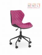 Krēsls MATRIX melns/rozā